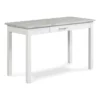Jay 48 Inch Desk With Drawer And Faux Marble Top White 2 Jay 48 Inch Desk With Drawer And Faux Marble Top White -CYMAX Sales 2677425 5 L