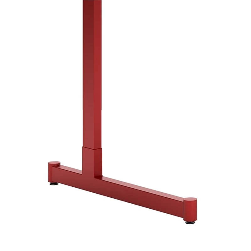 63 Inch Modern Home Office Gaming Desk Monitor Stand Metal Black Red 4 63 Inch Modern Home Office Gaming Desk Monitor Stand Metal Black Red - Image 2