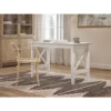 AFI 48" Solid Wood X Design Writing Desk With USB Charger In White -CYMAX Sales 2678825 8 L