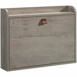 UrbanPro Engineered Wood Wall Mount Desk In Pearl Oak/Blaze Acacia