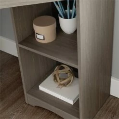 UrbanPro Engineered Wood Corner Desk In Silver Sycamore / Brown Finish -CYMAX Sales 2680638 6 L