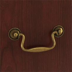 UrbanPro L Shaped Desk 4 Pc. Set In Harvest Cherry - Engineered Wood -CYMAX Sales 2685371 2 L