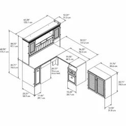 UrbanPro L Desk With Hutch And Low Storage In Antique White - Engineered Wood -CYMAX Sales 2685374 5 L