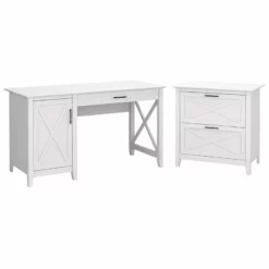 UrbanPro 54W Computer Desk With Storage And Lateral File Cabinet