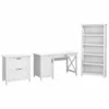 UrbanPro 54W Computer Desk With Lateral File Cabinet And Bookcase -CYMAX Sales 2685386 L