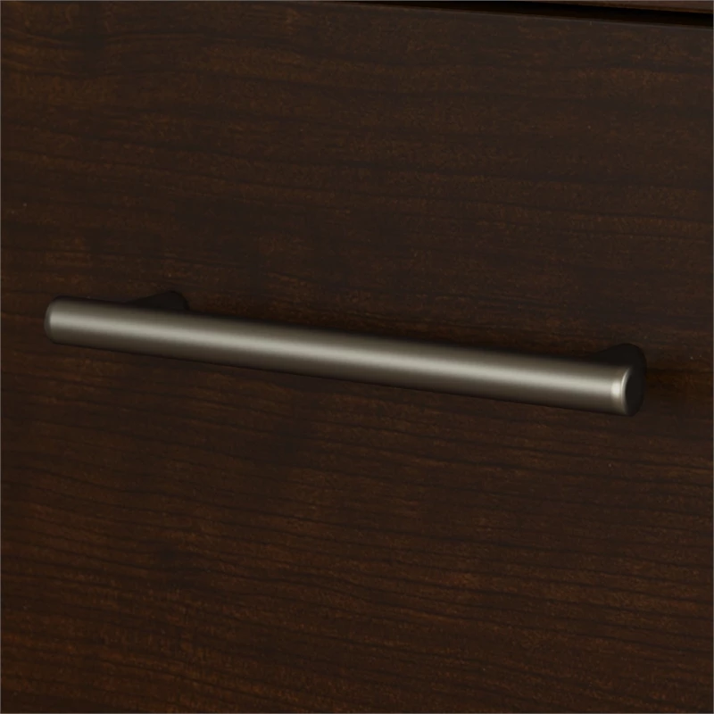 UrbanPro 72W L Shaped Desk With Hutch And File Cabinet In Mocha Cherry 5 UrbanPro 72W L Shaped Desk With Hutch And File Cabinet In Mocha Cherry - Image 3