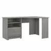 UrbanPro 60W Corner Desk With Storage In Modern Gray - Engineered Wood -CYMAX Sales 2685415 L
