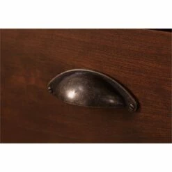 UrbanPro Home Office Desk And Bookcase In Antique Cherry - Engineered Wood -CYMAX Sales 2685455 8 L