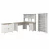 UrbanPro L Shaped Desk With Hutch And Storage In White/Shiplap - Engineered Wood 2 UrbanPro L Shaped Desk With Hutch And Storage In White/Shiplap - Engineered Wood -CYMAX Sales 2685477 L