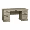 Saint Birch Honduras 65" Executive Desks In Gray Oak