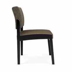Lesro Lenox Wood Polyurethane Reception Armless Guest Chair In Black/Black -CYMAX Sales 2691483 1 L 2