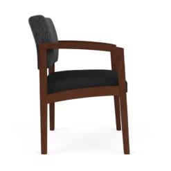 Lesro Lenox Wood Polyurethane Reception Wide Guest Chair In Brown/Walnut 41 Lesro Lenox Wood Polyurethane Reception Wide Guest Chair In Brown/Walnut -CYMAX Sales 2691486 1 L