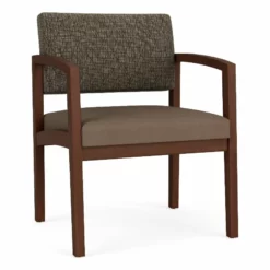 Lesro Lenox Wood Polyurethane Reception Wide Guest Chair In Walnut/Brown 37 Lesro Lenox Wood Polyurethane Reception Wide Guest Chair In Walnut/Brown -CYMAX Sales 2691487 L 1