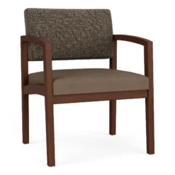 Lesro Lenox Wood Polyurethane Reception Wide Guest Chair In Brown/Walnut 37 Lesro Lenox Wood Polyurethane Reception Wide Guest Chair In Brown/Walnut -CYMAX Sales 2691487 L