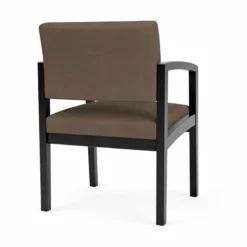 Lesro Lenox Wood Polyurethane Reception Guest Chair In Black/Black -CYMAX Sales 2691535 2 L 3
