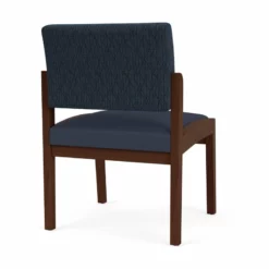 Lesro Lenox Wood Polyurethane Reception Armless Guest Chair In Brown/Walnut -CYMAX Sales 2691545 2 L 2