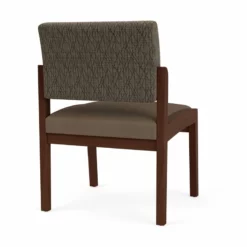 Lesro Lenox Wood Polyurethane Reception Armless Guest Chair In Brown/Walnut -CYMAX Sales 2691547 2 L 2