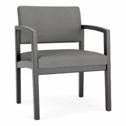 Lesro Lenox Wood Polyurethane Reception Wide Guest Chair In Black/Brown -CYMAX Sales 2691574 L 1