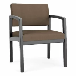 Lesro Lenox Wood Polyurethane Reception Wide Guest Chair In Blue/Black -CYMAX Sales 2691575 L 5