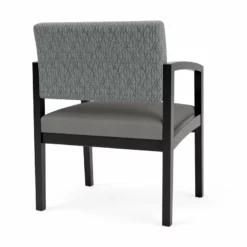 Lesro Lenox Wood Polyurethane Reception Wide Guest Chair In Blue/Black -CYMAX Sales 2691580 2 L 5