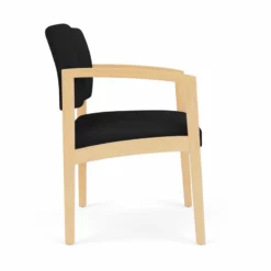 Lesro Lenox Wood Polyurethane Reception Wide Guest Chair In Natural/Blue -CYMAX Sales 2691609 1 L 2