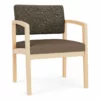 Lesro Lenox Wood Polyurethane Reception Wide Guest Chair In Natural/Brown -CYMAX Sales 2691643 L 3