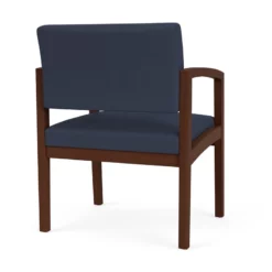 Lesro Lenox Wood Polyurethane Reception Wide Guest Chair In Brown/Walnut 36 Lesro Lenox Wood Polyurethane Reception Wide Guest Chair In Brown/Walnut -CYMAX Sales 2691644 2 L