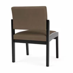 Lesro Lenox Wood Polyurethane Reception Armless Guest Chair In Gray/Black 24 Lesro Lenox Wood Polyurethane Reception Armless Guest Chair In Gray/Black -CYMAX Sales 2691667 2 L 1