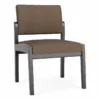 Lesro Lenox Wood Polyurethane Reception Armless Guest Chair In Black/Black -CYMAX Sales 2691667 L 2