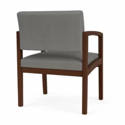 Lesro Lenox Wood Polyurethane Reception Wide Guest Chair In Walnut/Brown 30 Lesro Lenox Wood Polyurethane Reception Wide Guest Chair In Walnut/Brown -CYMAX Sales 2691670 2 L 1