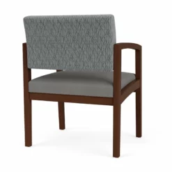 Lesro Lenox Wood Polyurethane Reception Wide Guest Chair In Walnut/Brown 24 Lesro Lenox Wood Polyurethane Reception Wide Guest Chair In Walnut/Brown -CYMAX Sales 2691676 2 L 1