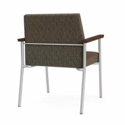 Lesro Mystic Metal/Polyurethane Reception WideGuest Chair In Silver/Gray -CYMAX Sales 2691749 2 L 1