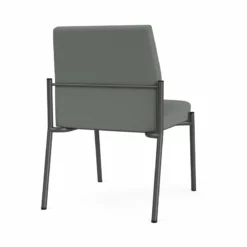 Lesro Mystic Fabric/Metal Reception Armless Guest Chair In Charcoal/Black 24 Lesro Mystic Fabric/Metal Reception Armless Guest Chair In Charcoal/Black -CYMAX Sales 2691774 2 L 2