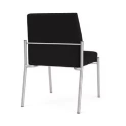 Lesro Mystic Fabric/Metal Reception Armless Guest Chair In Silver/Blue 30 Lesro Mystic Fabric/Metal Reception Armless Guest Chair In Silver/Blue -CYMAX Sales 2691803 2 L