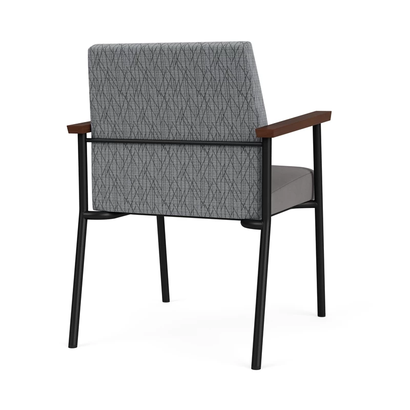 Lesro Mystic Polyurethane/Metal Reception Guest Chair In Black/Blue 14 Lesro Mystic Polyurethane/Metal Reception Guest Chair In Black/Blue - Image 12