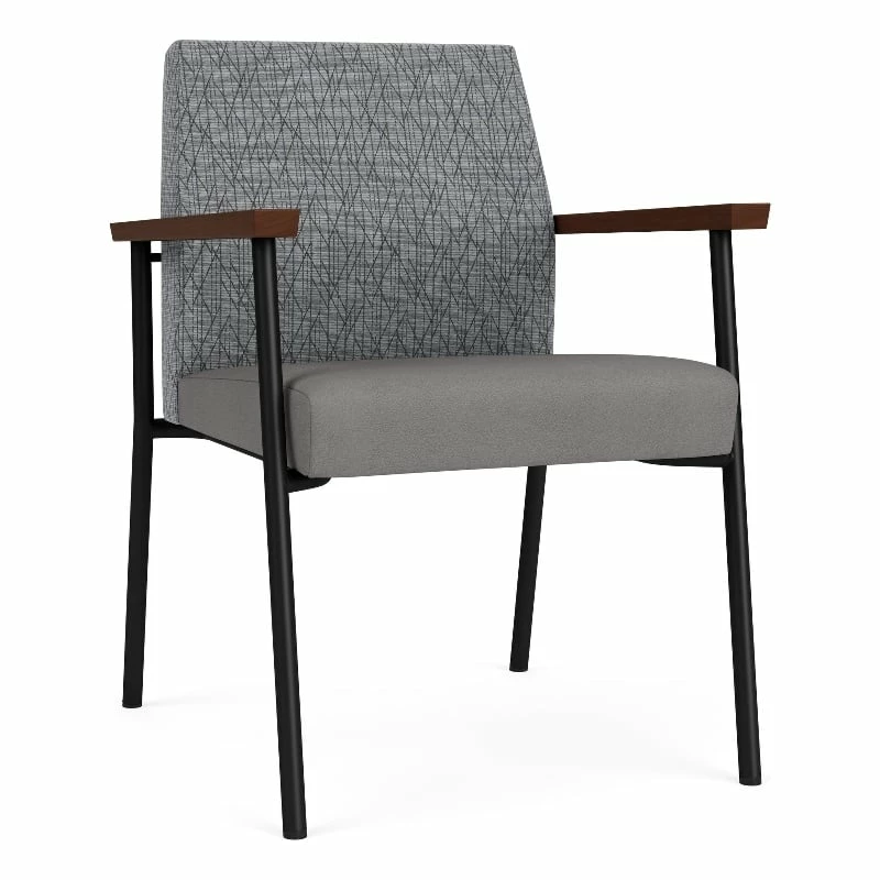 Lesro Mystic Metal/Polyurethane Reception Guest Chair In Black/Blue 12 Lesro Mystic Metal/Polyurethane Reception Guest Chair In Black/Blue - Image 10