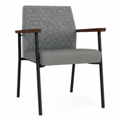 Lesro Mystic Polyurethane/Metal Reception Guest Chair In Black -CYMAX Sales 2691826 L 3