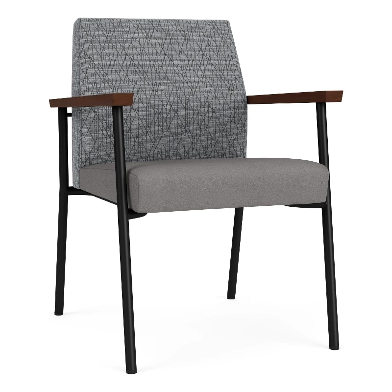 Lesro Mystic Polyurethane/Metal Reception Guest Chair In Black/Blue 12 Lesro Mystic Polyurethane/Metal Reception Guest Chair In Black/Blue - Image 10