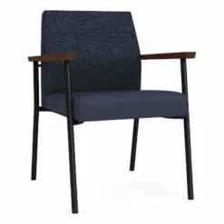 Lesro Mystic Metal/Polyurethane Reception Guest Chair In Black/Blue 28 Lesro Mystic Metal/Polyurethane Reception Guest Chair In Black/Blue -CYMAX Sales 2691827 L 1