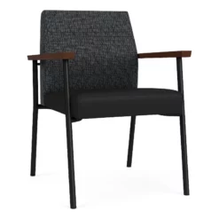 Lesro Mystic Polyurethane/Metal Reception Guest Chair In Black/Blue 25 Lesro Mystic Polyurethane/Metal Reception Guest Chair In Black/Blue -CYMAX Sales 2691828 L