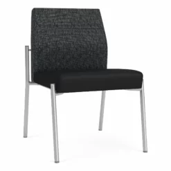 Lesro Mystic Metal/Polyurethane Reception Armless Guest Chair In Silver/Blue 25 Lesro Mystic Metal/Polyurethane Reception Armless Guest Chair In Silver/Blue -CYMAX Sales 2691832 L 2