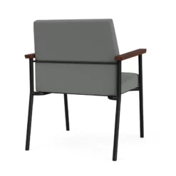 Lesro Mystic Fabric/Metal Reception WideGuest Chair In Black/Navy 33 Lesro Mystic Fabric/Metal Reception WideGuest Chair In Black/Navy -CYMAX Sales 2691838 2 L
