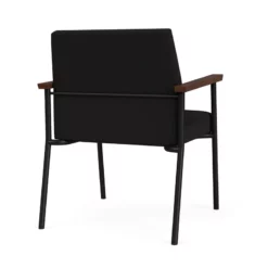 Lesro Mystic Fabric/Metal Reception WideGuest Chair In Black/Navy 30 Lesro Mystic Fabric/Metal Reception WideGuest Chair In Black/Navy -CYMAX Sales 2691863 2 L