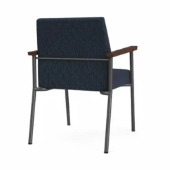 Lesro Mystic Polyurethane/Metal Reception Guest Chair In Charcoal/Gray -CYMAX Sales 2691887 2 L 1