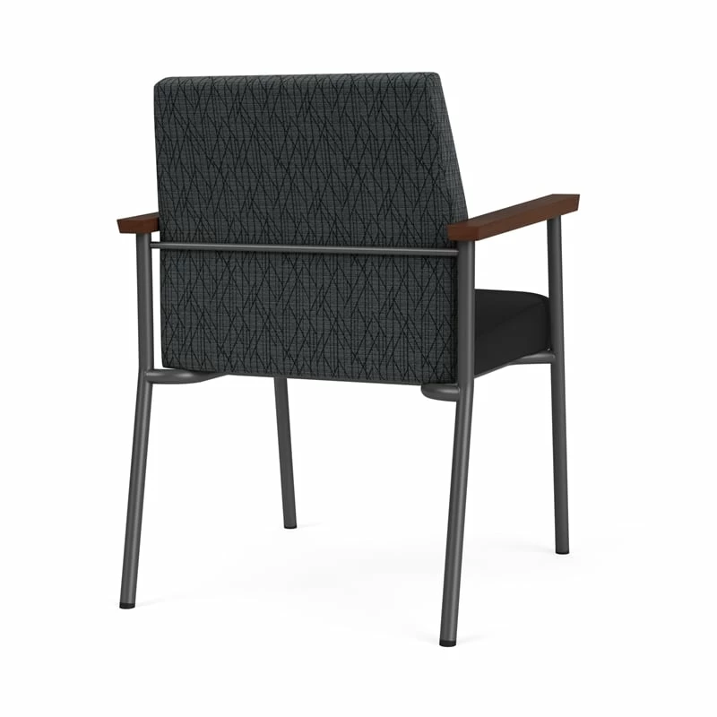 Lesro Mystic Metal/Polyurethane Reception Guest Chair In Charcoal/Brown 8 Lesro Mystic Metal/Polyurethane Reception Guest Chair In Charcoal/Brown - Image 6