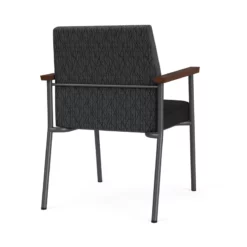 Lesro Mystic Polyurethane/Metal Reception Guest Chair In Charcoal/Brown 27 Lesro Mystic Polyurethane/Metal Reception Guest Chair In Charcoal/Brown -CYMAX Sales 2691888 2 L