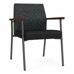 Lesro Mystic Metal/Polyurethane Reception Guest Chair In Charcoal/Brown 25 Lesro Mystic Metal/Polyurethane Reception Guest Chair In Charcoal/Brown -CYMAX Sales 2691888 L 2