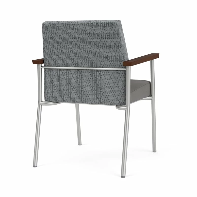 Lesro Mystic Metal/Polyurethane Reception Guest Chair In Silver/Brown 14 Lesro Mystic Metal/Polyurethane Reception Guest Chair In Silver/Brown - Image 12