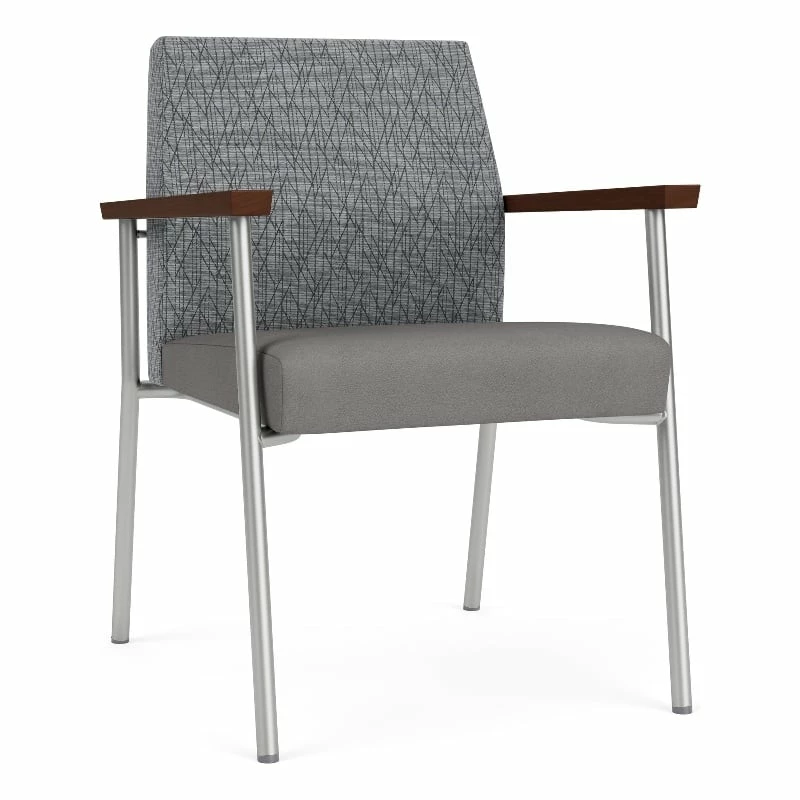 Lesro Mystic Metal/Polyurethane Reception Guest Chair In Silver/Brown 12 Lesro Mystic Metal/Polyurethane Reception Guest Chair In Silver/Brown - Image 10