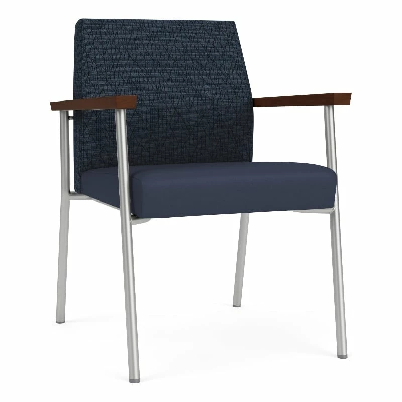 Lesro Mystic Metal/Polyurethane Reception Guest Chair In Silver/Brown 9 Lesro Mystic Metal/Polyurethane Reception Guest Chair In Silver/Brown - Image 7